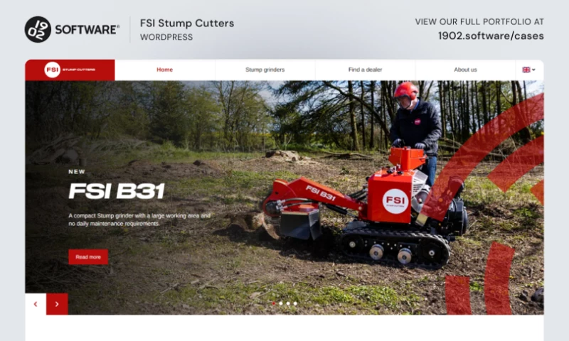 1902 Software - FSI Stump Cutters