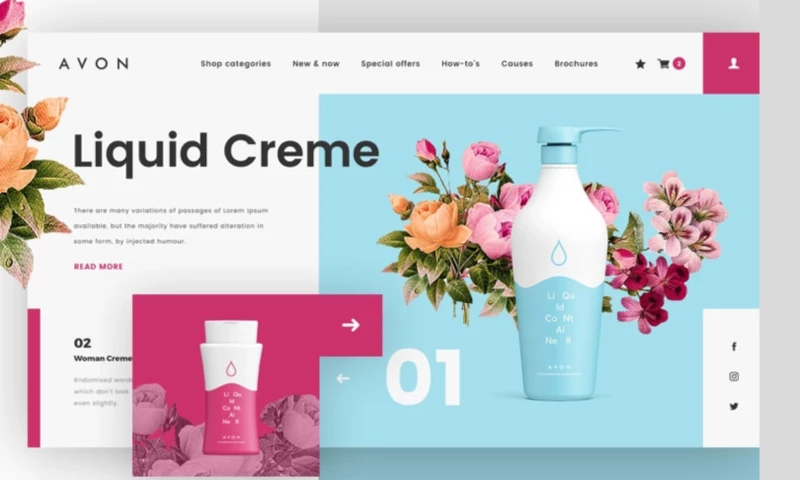 Avon Website Redesign Concept
