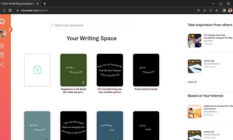 AcroKnacks - i-Resonate- ACE - AI powered Writing Companion