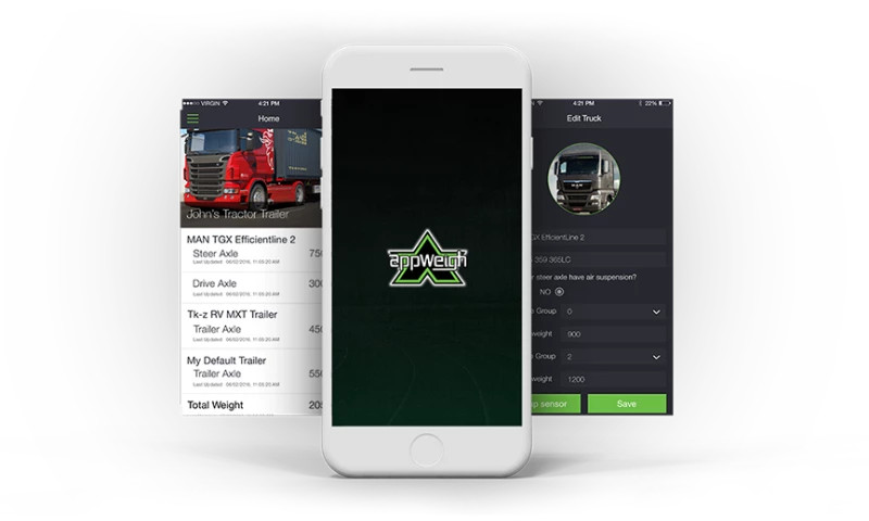 AppWeigh - Bluetooth Enabled Scale Sensor App for the Commercial Transport Industry