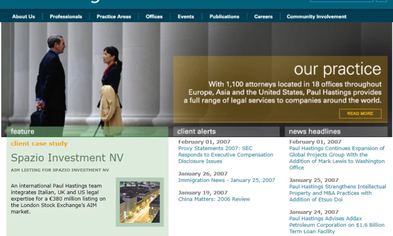 Metaglyphics Web Development - https://www.paulhastings.com/