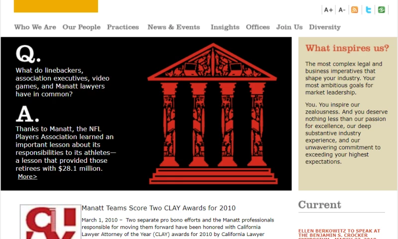 Metaglyphics Web Development - https://www.manatt.com/