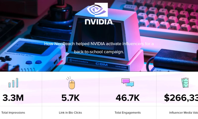 NeoReach - How NeoReach helped NVIDIA activate influencers for a back-to-school campaign.