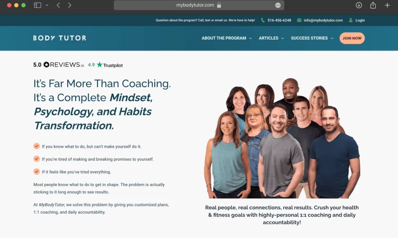 A customized site for customized coaching