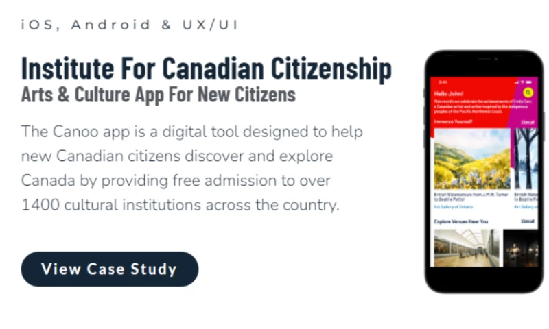 Institute For Canadian Citizenship Arts & Culture App For New Citizens