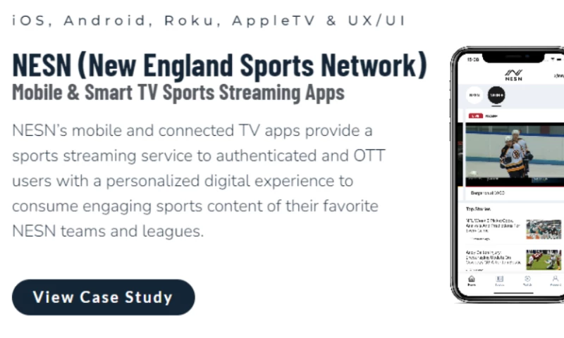 NESN (New England Sports Network) Mobile & Smart TV Sports Streaming Apps