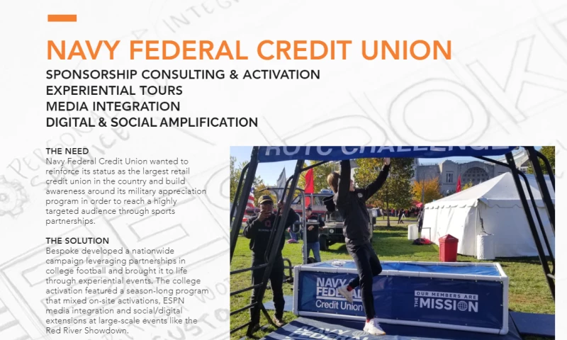 Bespoke Sports & Entertainment - NAVY FEDERAL CREDIT UNION