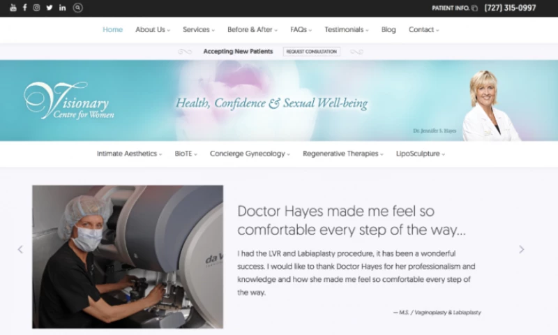 Christina Creative Design - Visionary Centre for Women Doctors Office WordPress Theme