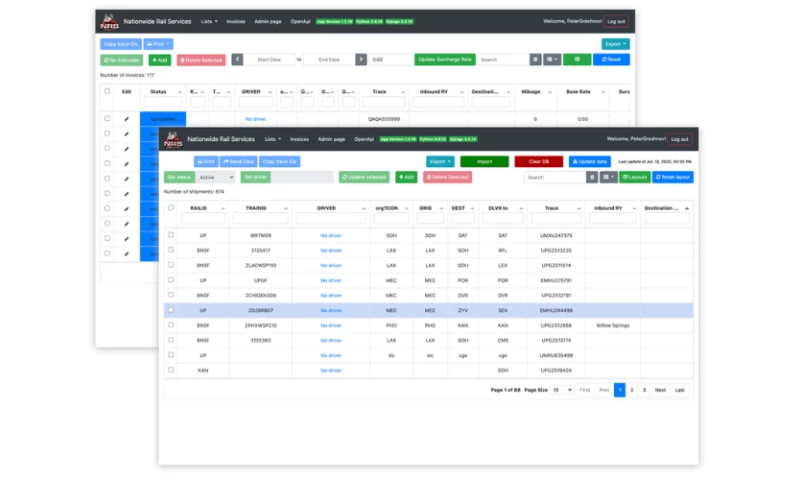 Saritasa - Nationwide Rail Services Management Software