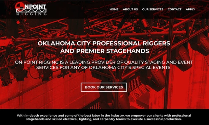 On First Page - OnPoint Stage Rigging