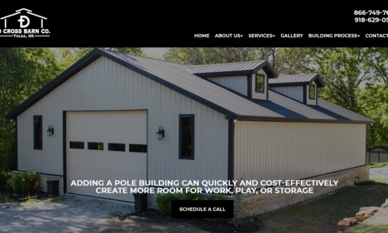 On First Page - D Cross Pole Barns