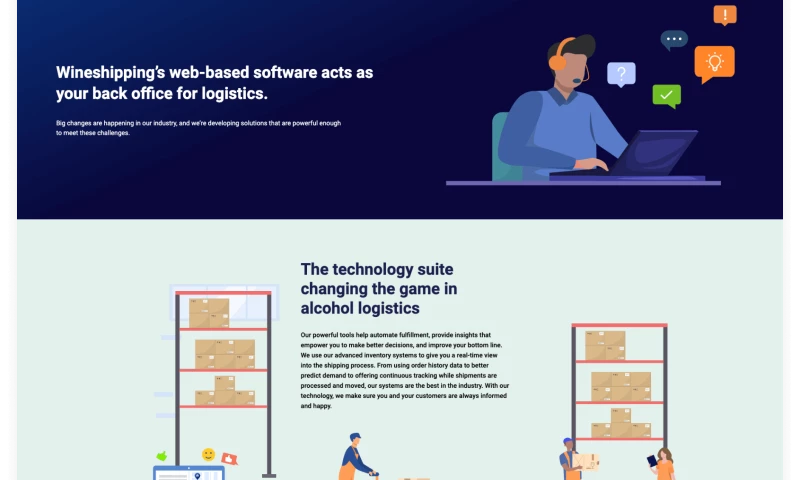 Website Revamp for a leading wine logistics company