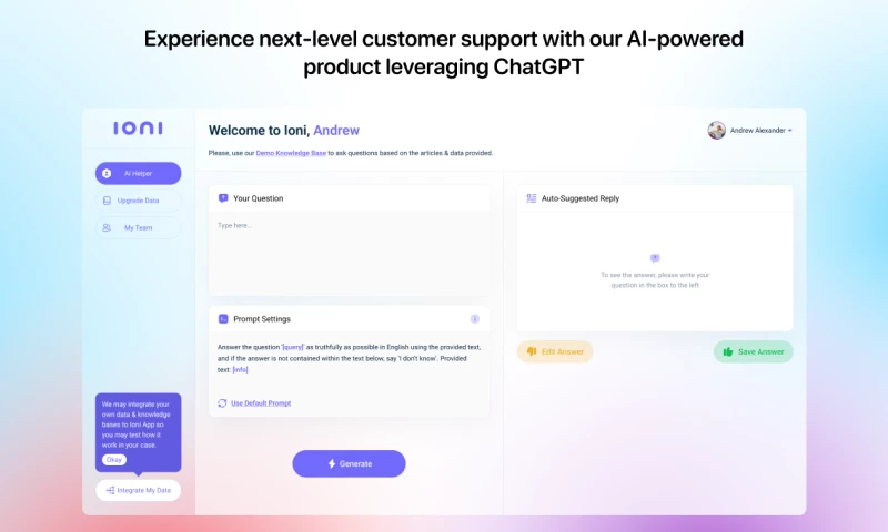 ChatGPT-based AI Helper