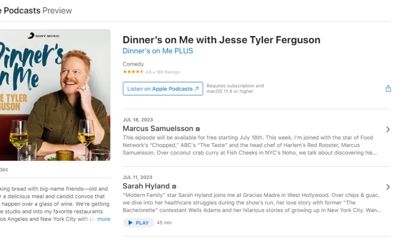 Dinners on Me with Jesse Tyler Ferguson