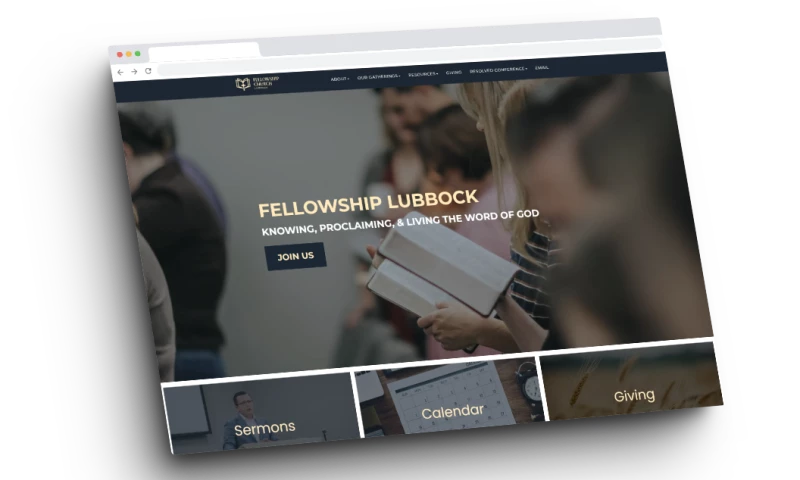 Ploughman Design - Fellowship Church Lubbock - Website