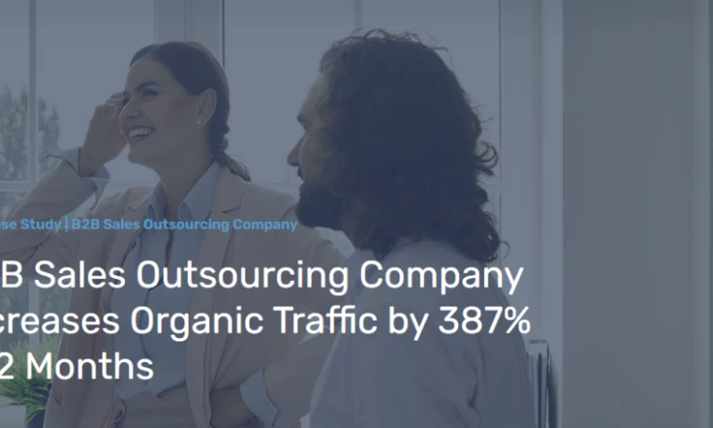 Outpace - B2B Sales Outsourcing Company Increases Organic Traffic by 387% in 2 Months