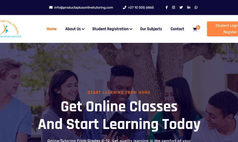 Product A Plus Online Tutoring