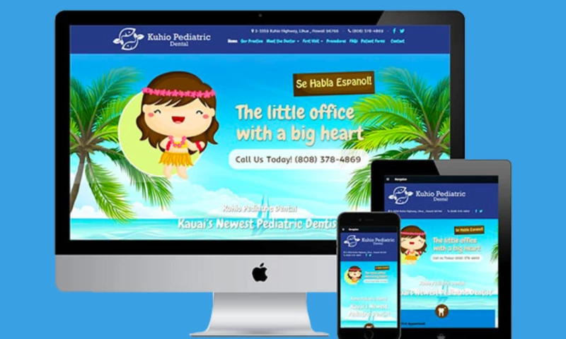 Titan Web Agency - Kuhio Pediatric Dental Website & Logo