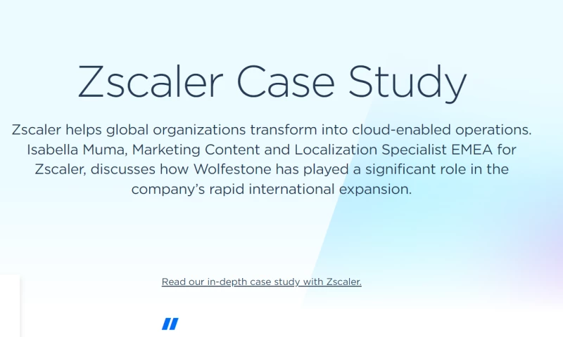 Wolfestone Group - Zscaler Case Study