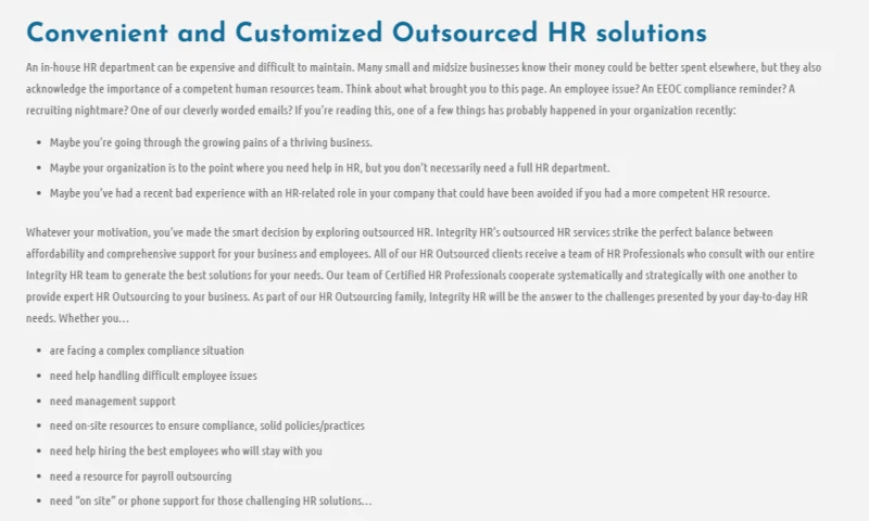 HR Outsourcing