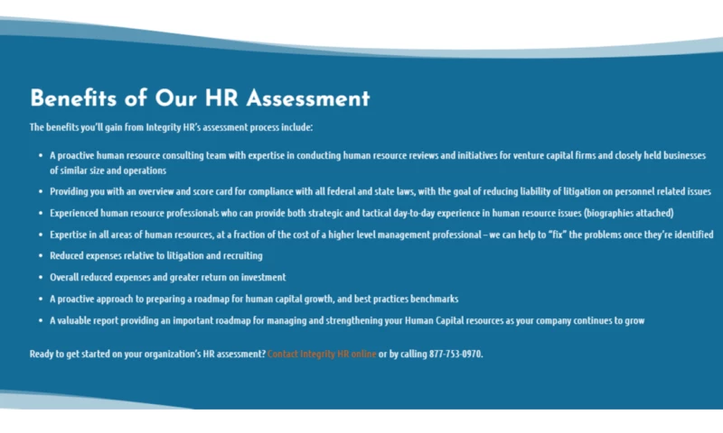 HR Assessments + Strategy