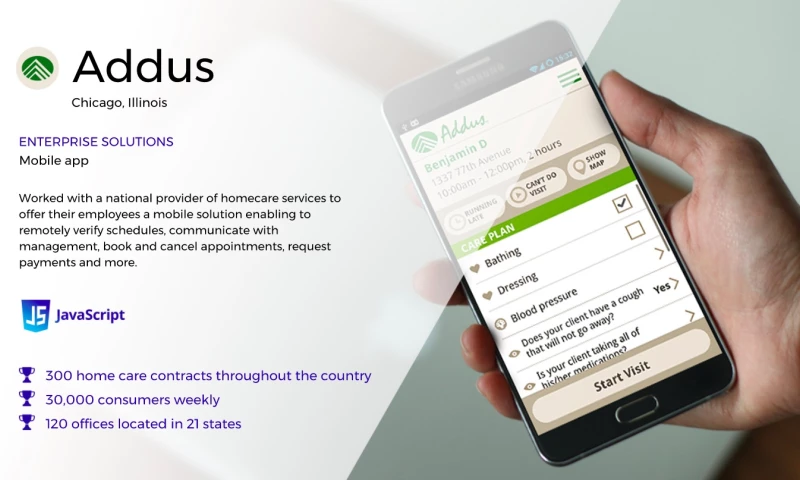 ADDUS: CROSS-PLATFORM APPLICATION FOR HOMECARE SERVICES