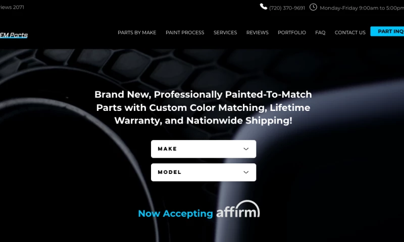 Automotive Industry E-Commerce + Full Service