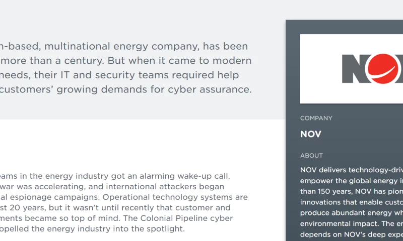 NOV sets high bar for compliance standards within the oil and gas industry