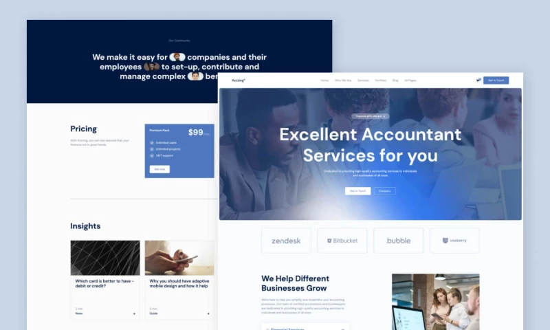 wcopilot - Accting - Accountant Consulting and Financial Website Template