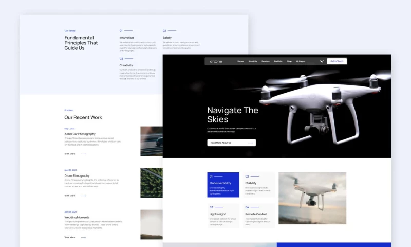 wcopilot - Drone - Drone Aerial Website Template