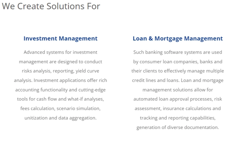 Softvelopers - Banking and Finance Software