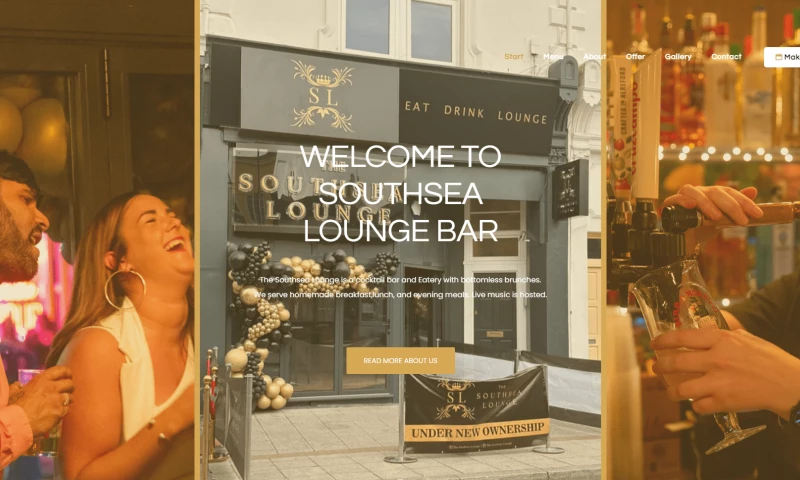 Creation Web - The Southsea Lounge Bar