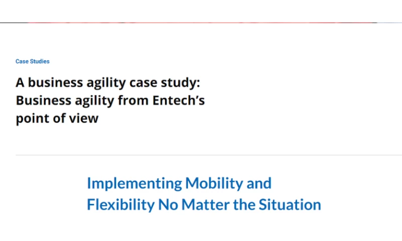 Business agility from Entechs point of view