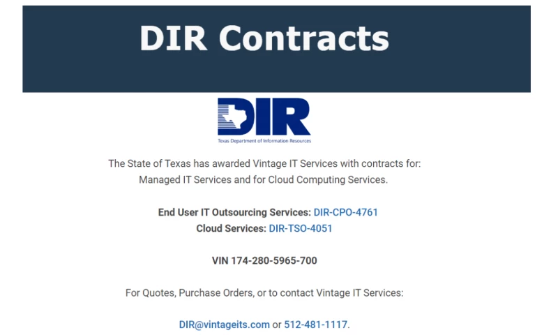 DIR Contracts