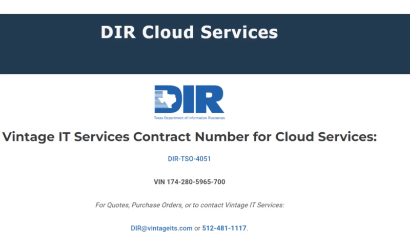 DIR Cloud Services