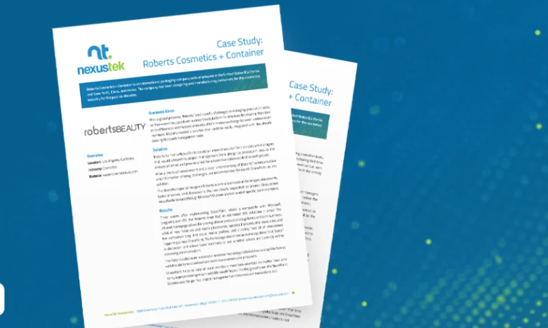 Roberts Cosmetics + Container