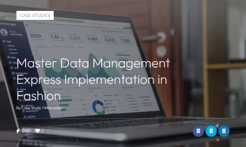 Master Data Management Express Implementation in Fashion