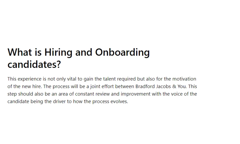 Bradford Jacobs - TALENT ACQUISITION SERVICES