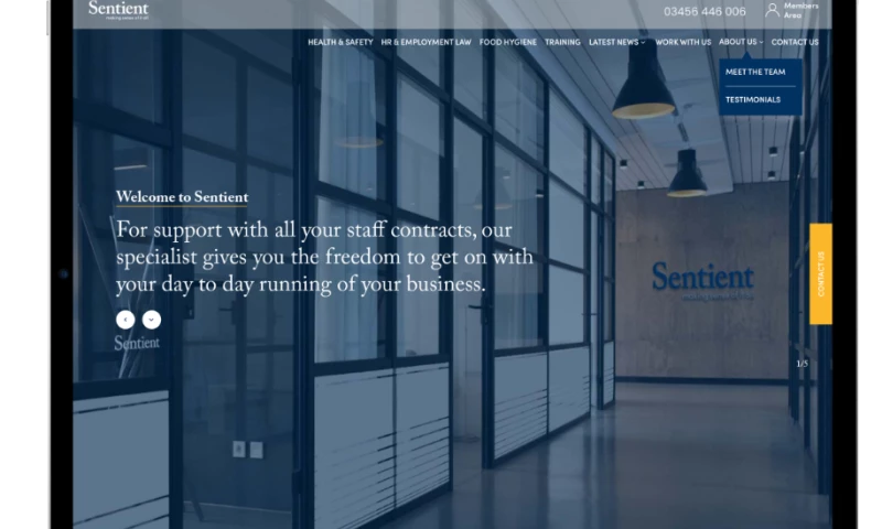 Cefar - Sentient - Custom Web Design & CMS Development