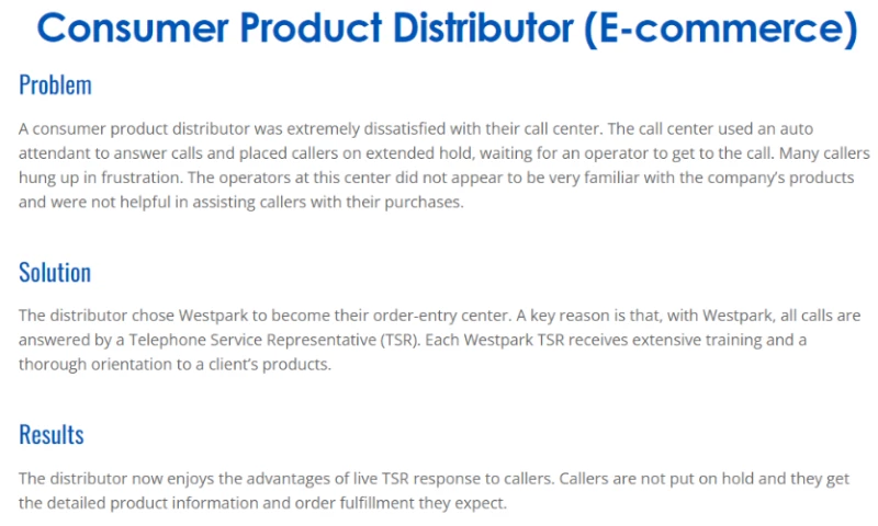 Consumer Product Distributor