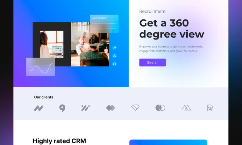 QArea - Website Development for a Recruitment Software and CRM Provider