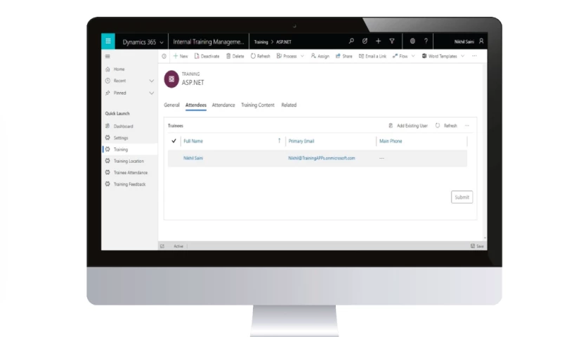 PowerApps - Internal Training Management System