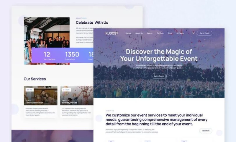 wcopilot - Kudos - Event Agency Website Template