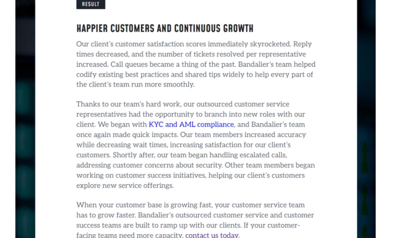 OUTSOURCED CUSTOMER SUCCESS