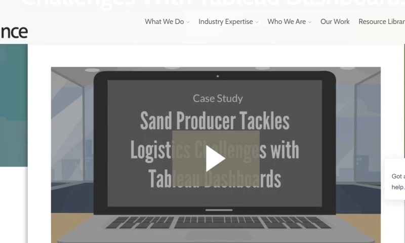 Sand Producer Tackles Logistics Challenges With Tableau Dashboards