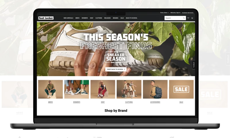 FOOTLOCKER FOOTWEAR WORDPRESS WEBSITE DEVELOPMENT