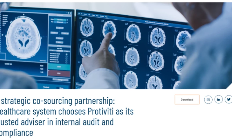 A strategic co-sourcing partnership: Healthcare system chooses Protiviti as its trusted adviser in internal audit and compliance
