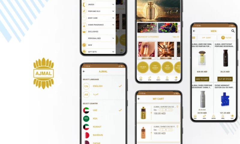 Webkul - Ajmal Perfumes - Enhancing Fragrance Shopping Experience with Mobile App