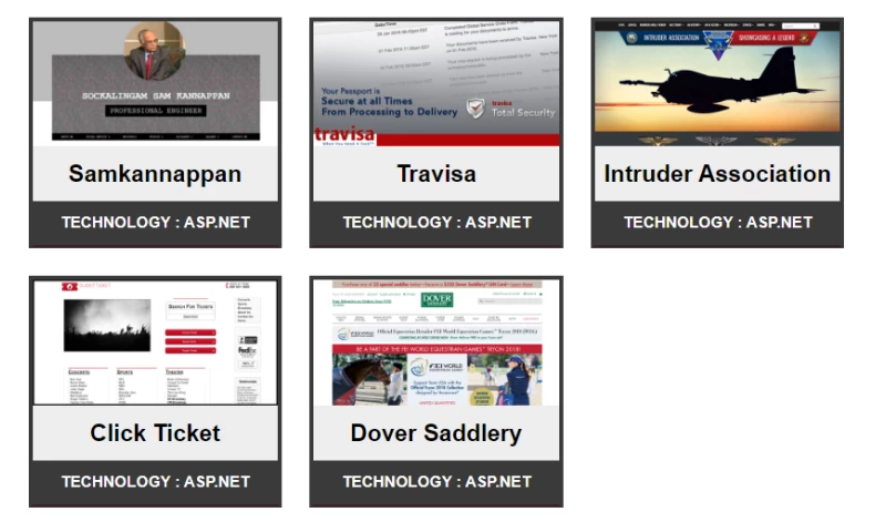 Ranjit Pillai - ASP.NET Portfolio