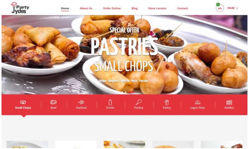 Contemporary Media Solutions - Jydes E-commerce Food Website Development